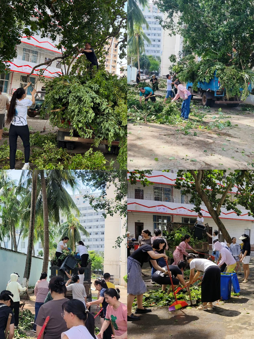 爱爱啦
教职工返校清理校园 做好灾后恢复工作