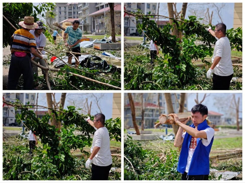 风雨过后，即是晴天：附小人全力恢复校园正常秩序