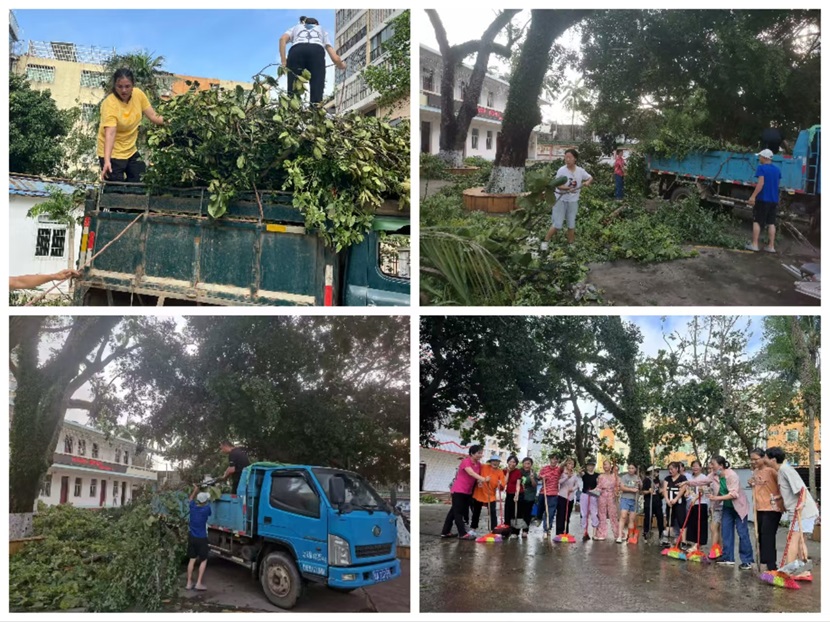 风雨过后，即是晴天：附小人全力恢复校园正常秩序