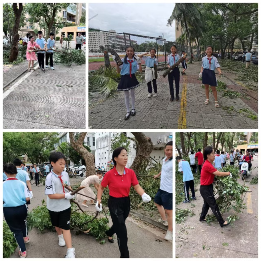 风雨过后，即是晴天：附小人全力恢复校园正常秩序